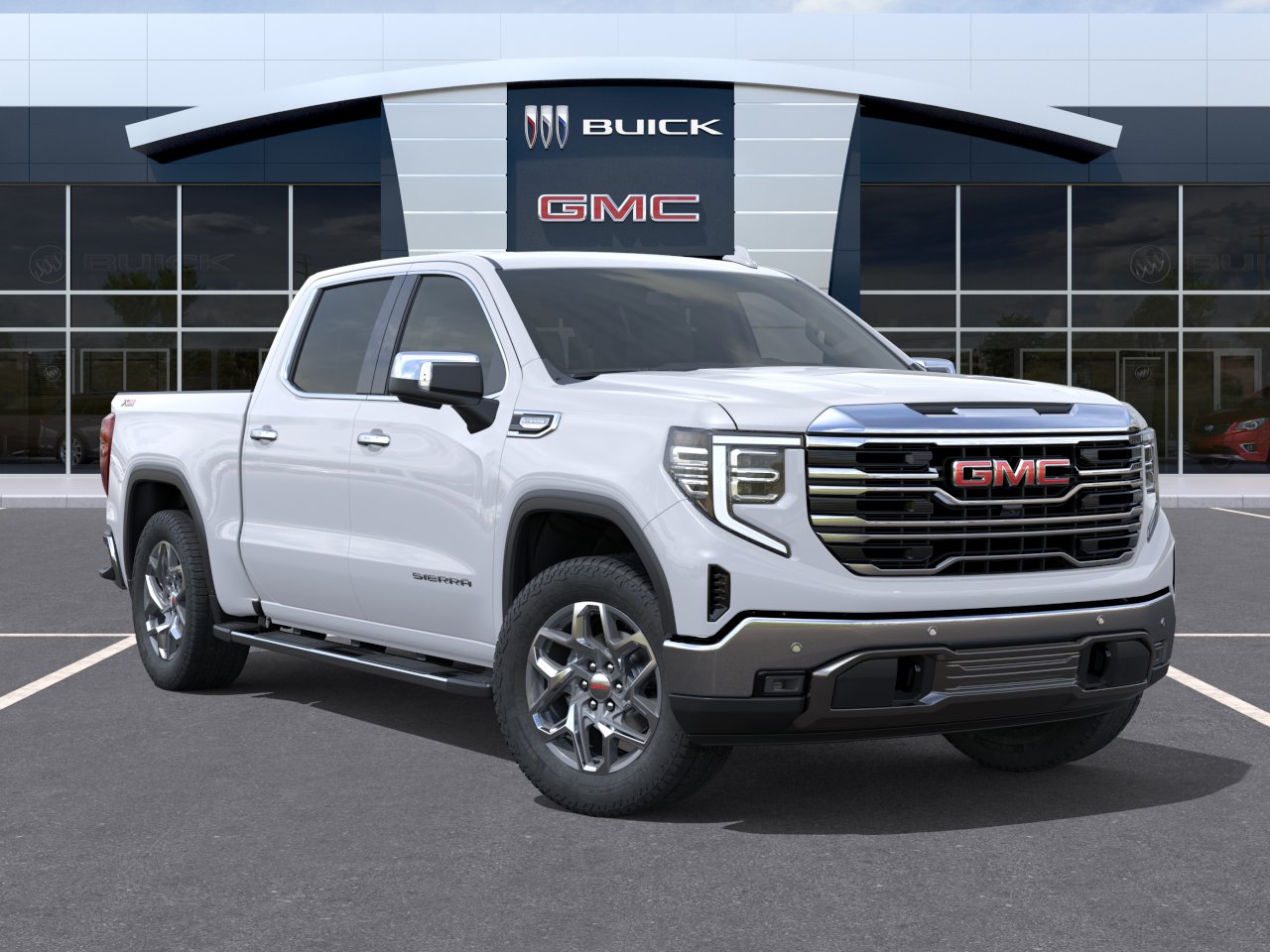 New 2026 Glacier White Tricoat GMC SLT image 31