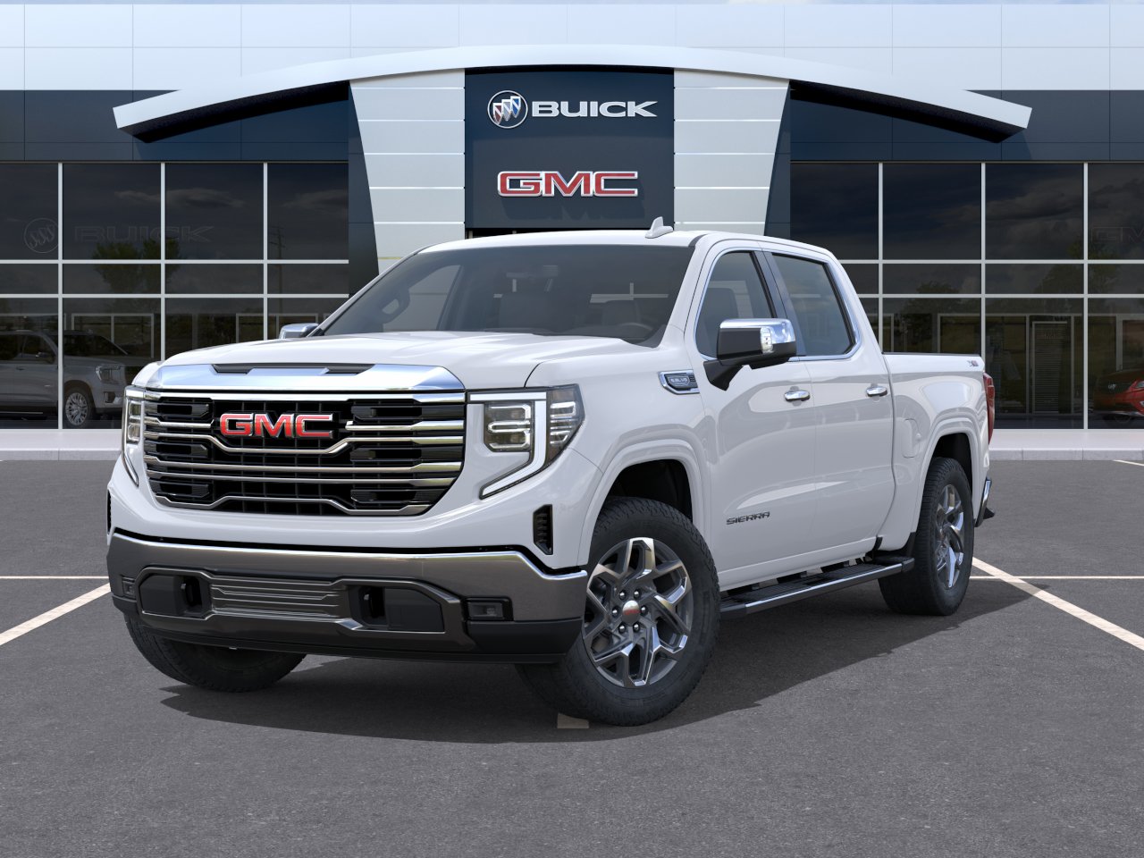 New 2026 Glacier White Tricoat GMC SLT image 30