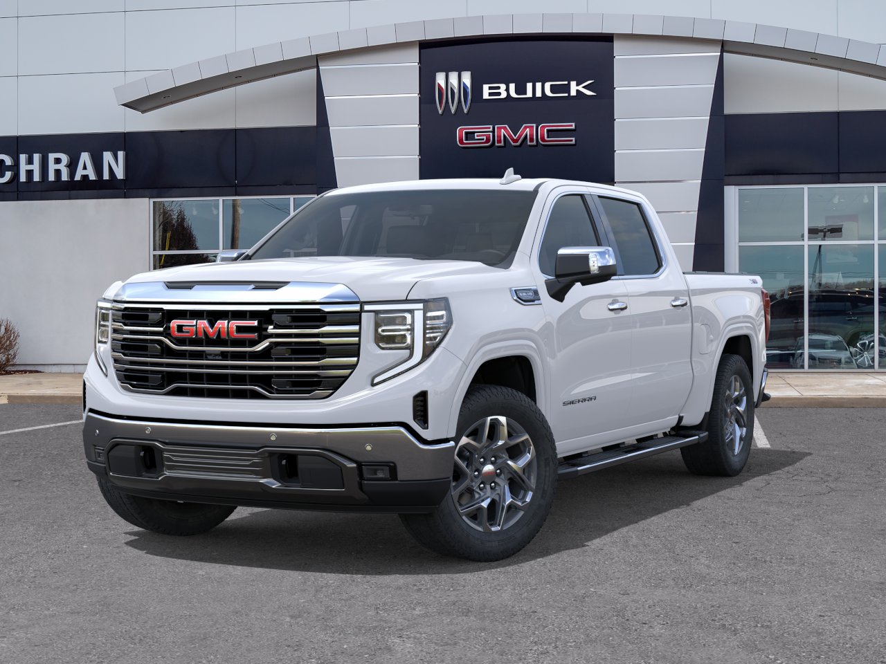 New 2026 Glacier White Tricoat GMC SLT image 6