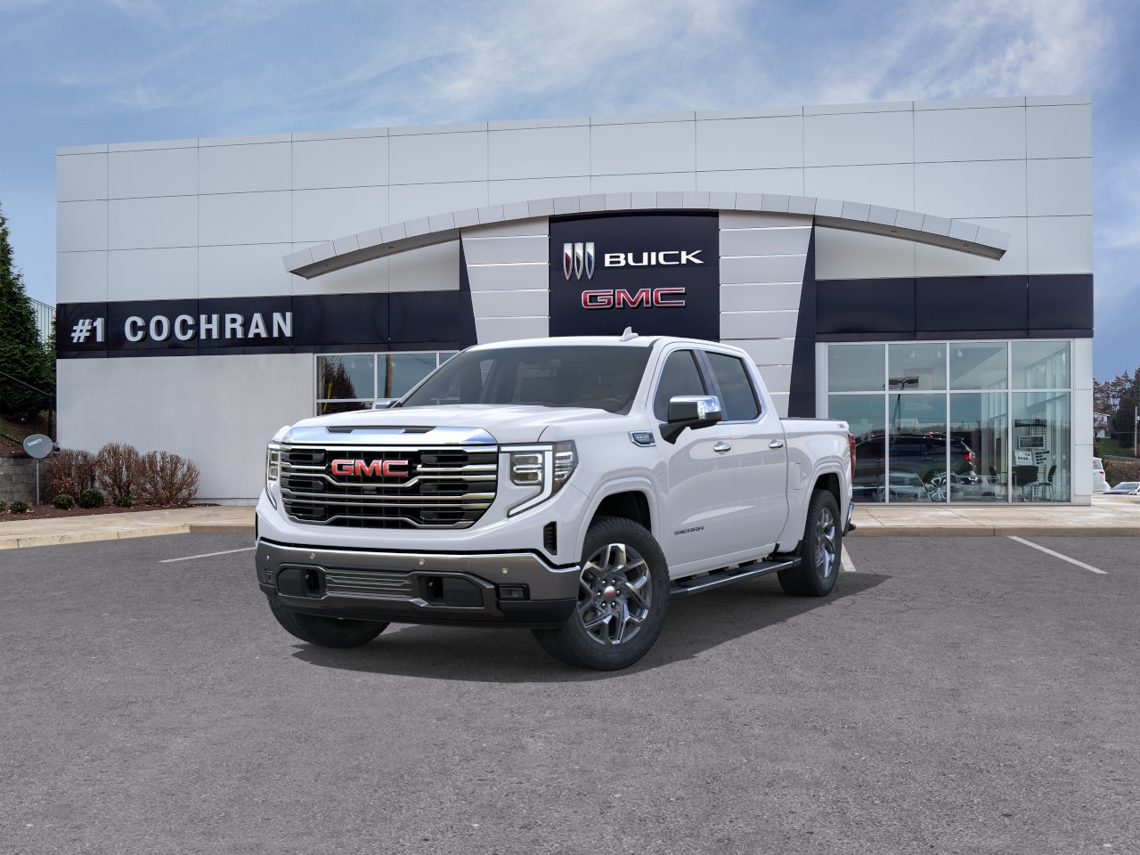 New 2026 Glacier White Tricoat GMC SLT image 8