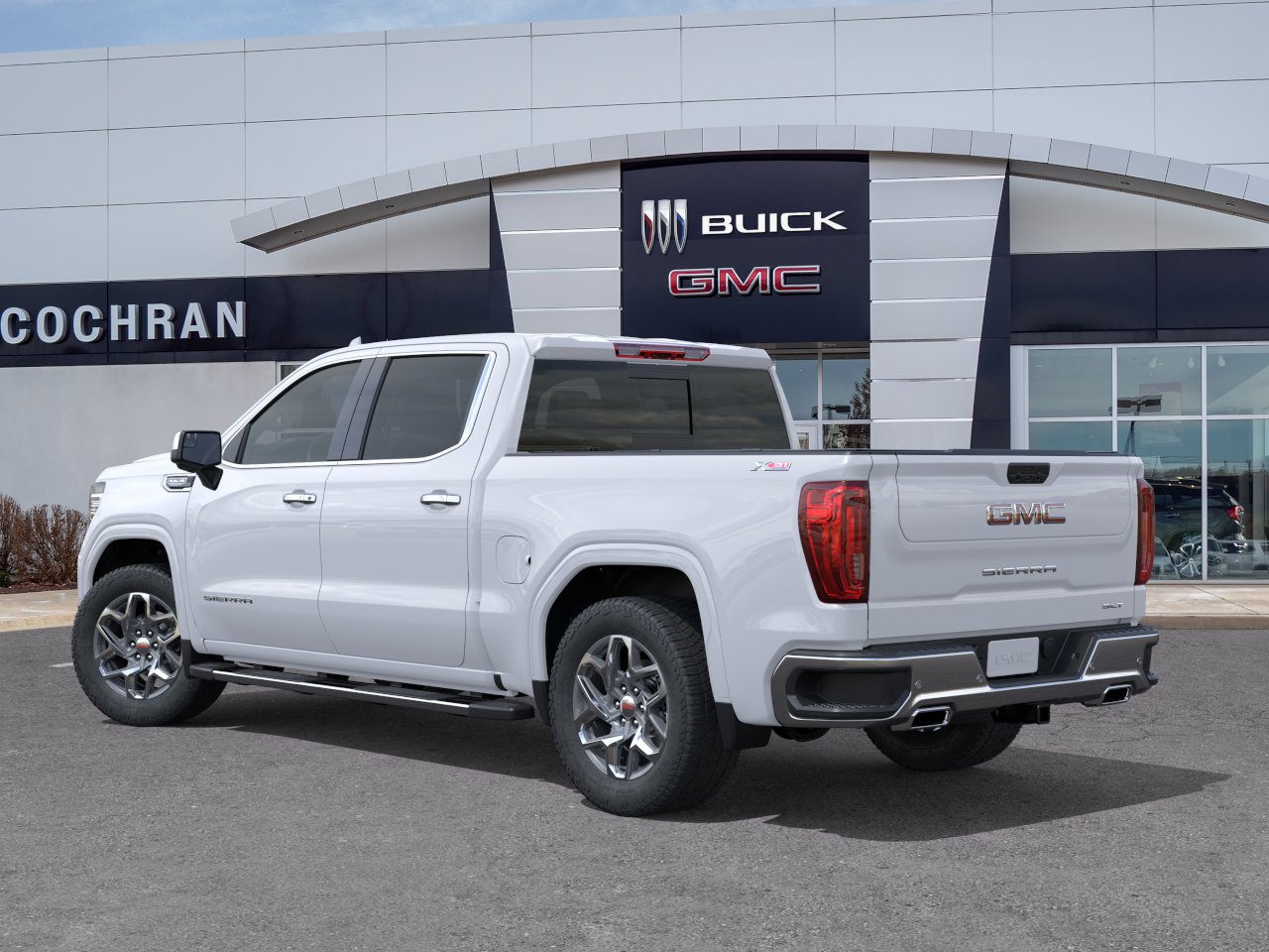 New 2026 Glacier White Tricoat GMC SLT image 3