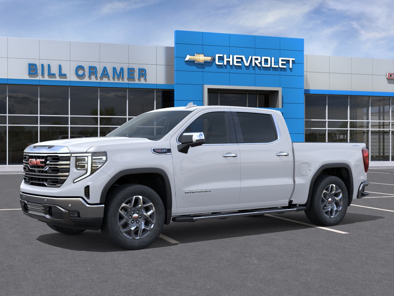 New 2026 Glacier White Tricoat GMC SLT image 42