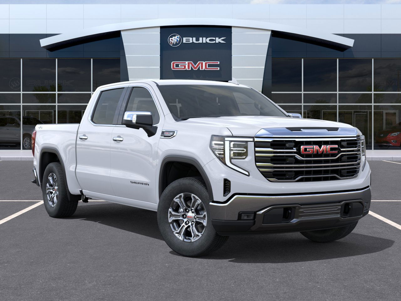 New 2026 Glacier White Tricoat GMC SLT image 7