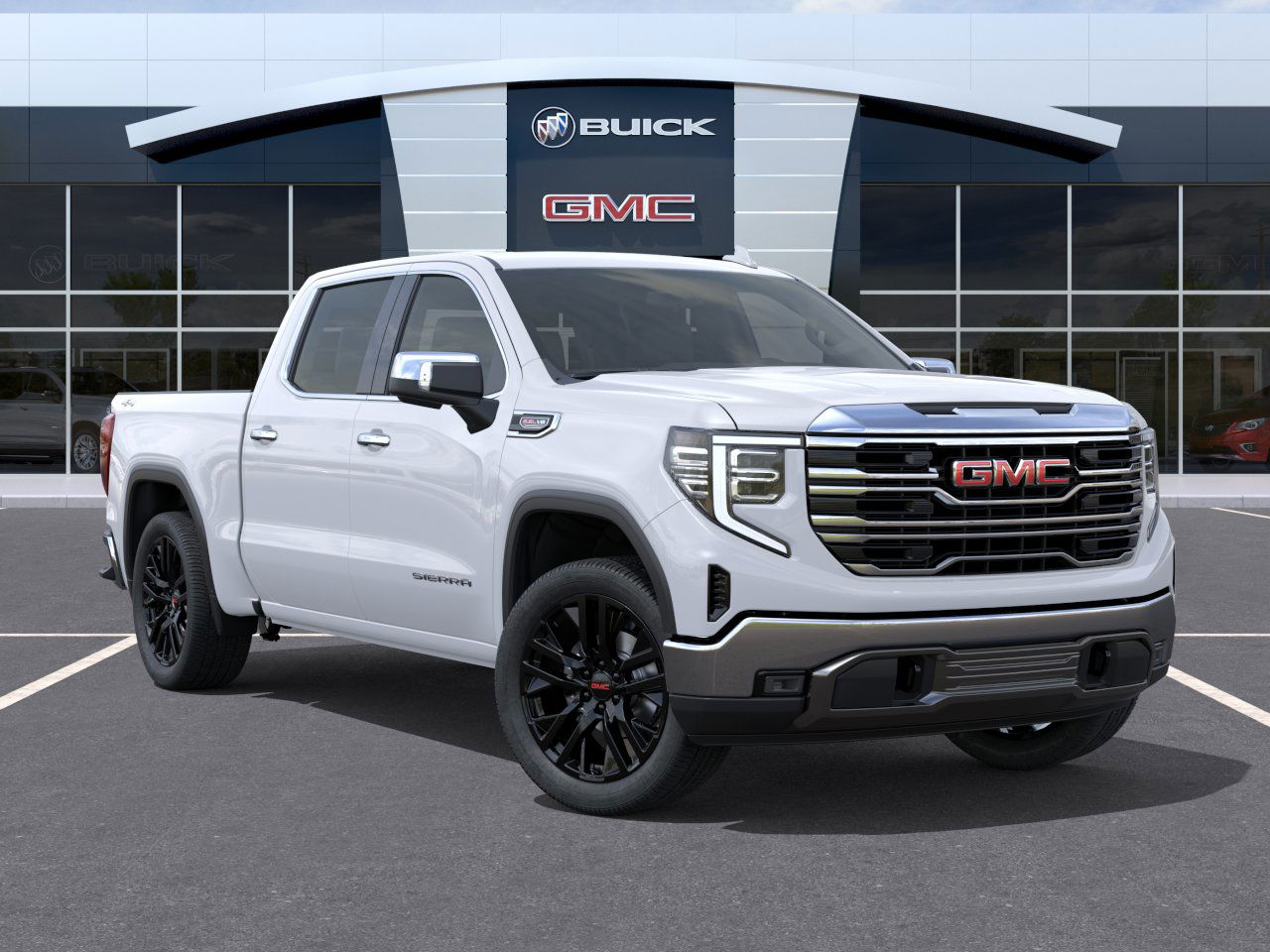 New 2026 Glacier White Tricoat GMC SLT image 7