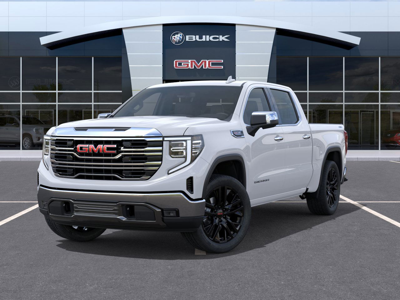 New 2026 Glacier White Tricoat GMC SLT image 6
