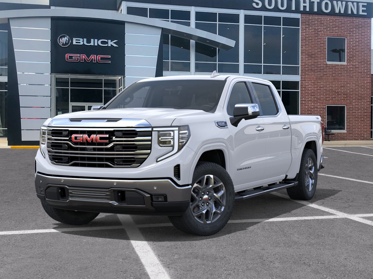 New 2026 Glacier White Tricoat GMC SLT image 30