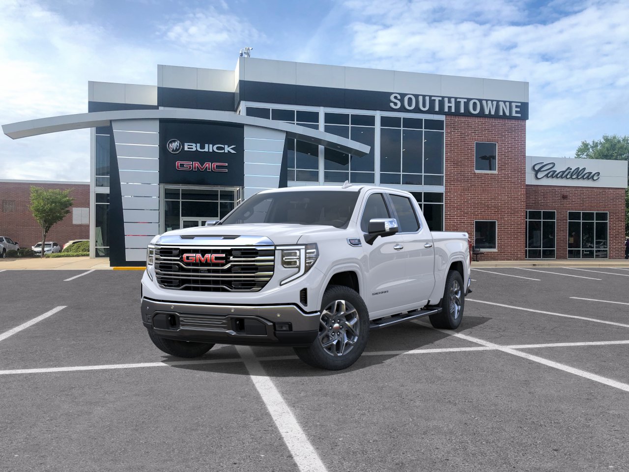 New 2026 Glacier White Tricoat GMC SLT image 32