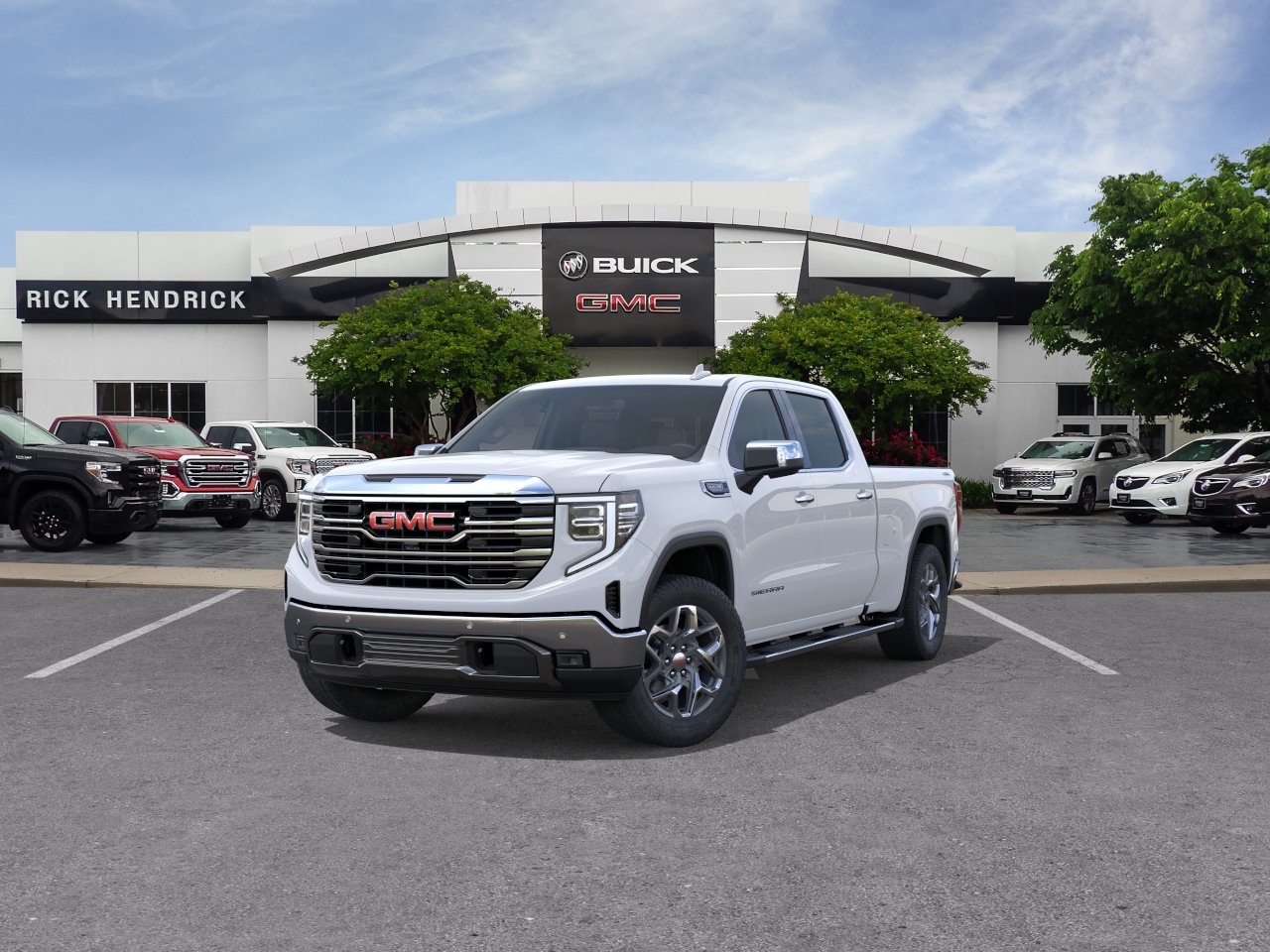 New 2026 Glacier White Tricoat GMC SLT image 33