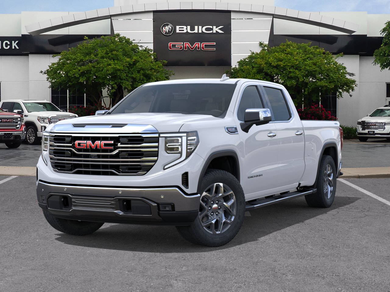 New 2026 Glacier White Tricoat GMC SLT image 31