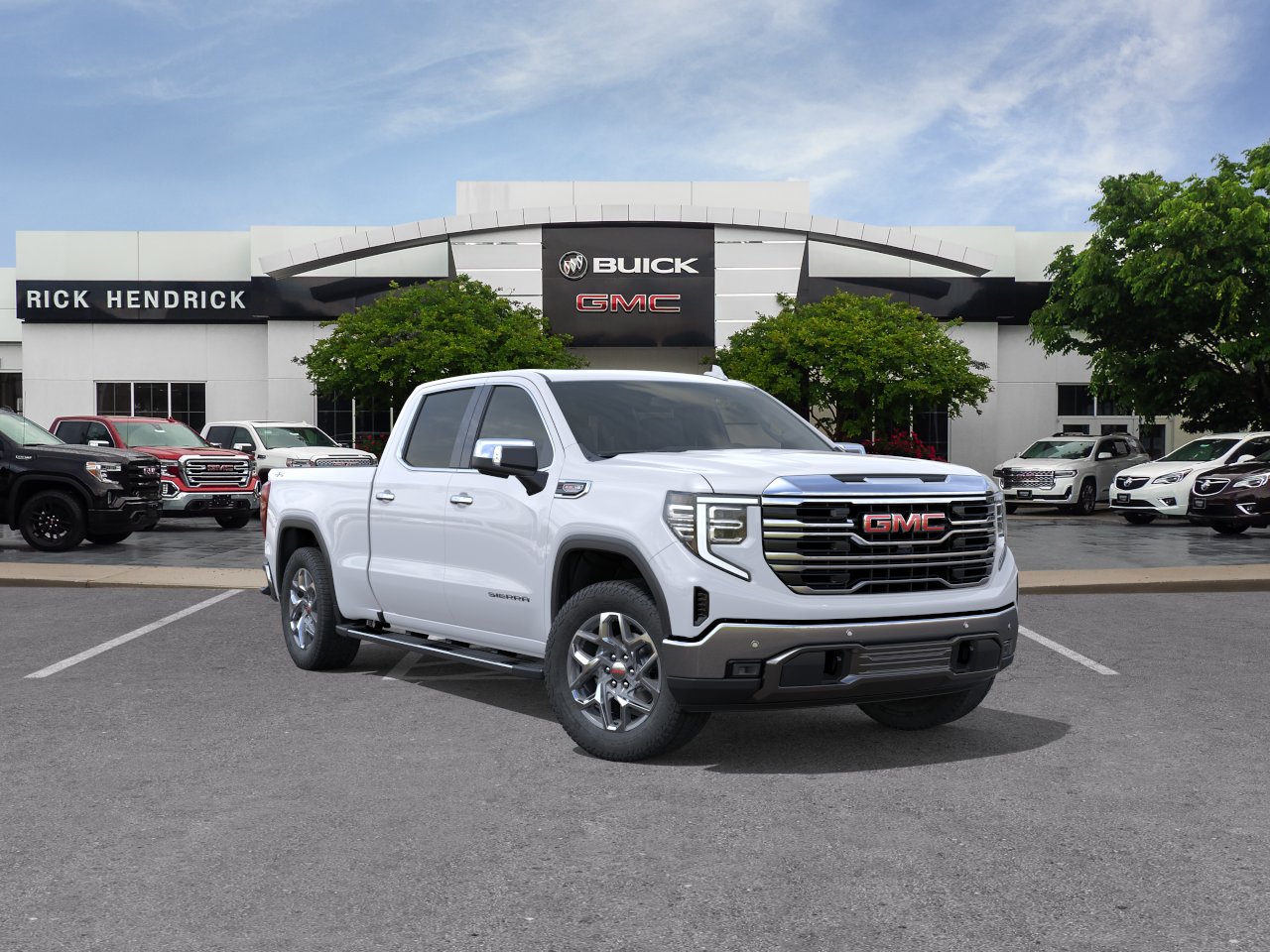 New 2026 Glacier White Tricoat GMC SLT image 27