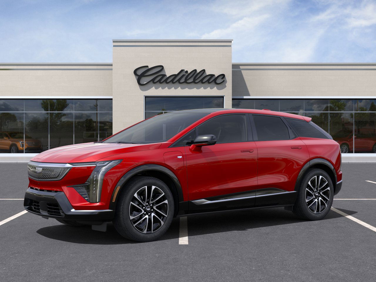 New 2025 Radiant Red Tricoat Cadillac Sport 1 image 2
