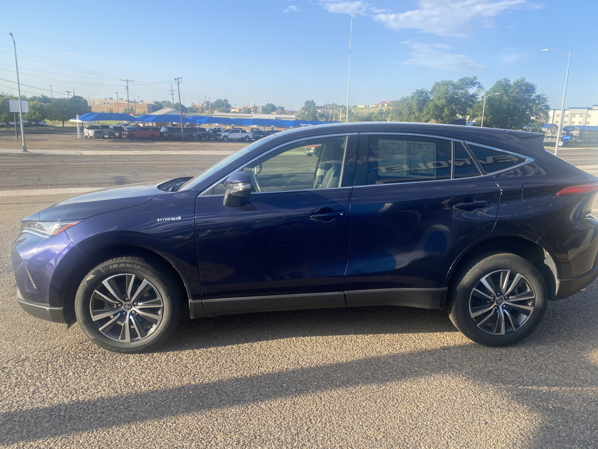 Used 2021 Blue Toyota LE image 4