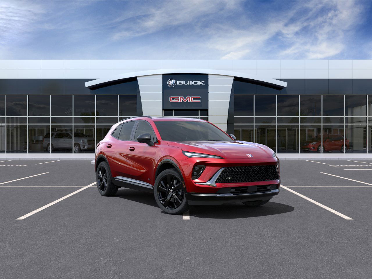 Brilliant Red 2025 Buick Envision Sport Touring AWD SUV / Crossover All-Wheel Drive